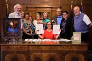 Susannah Gabay, Jerry Gabay, Amy Baker, Susan Gabay, Jan Murdock, Julie Magers, Representative Alissa Keny-Guyer, Governor Kate Brown, Senator Lew Frederick, Jen Corbridge and Representative Mitch Greenlick